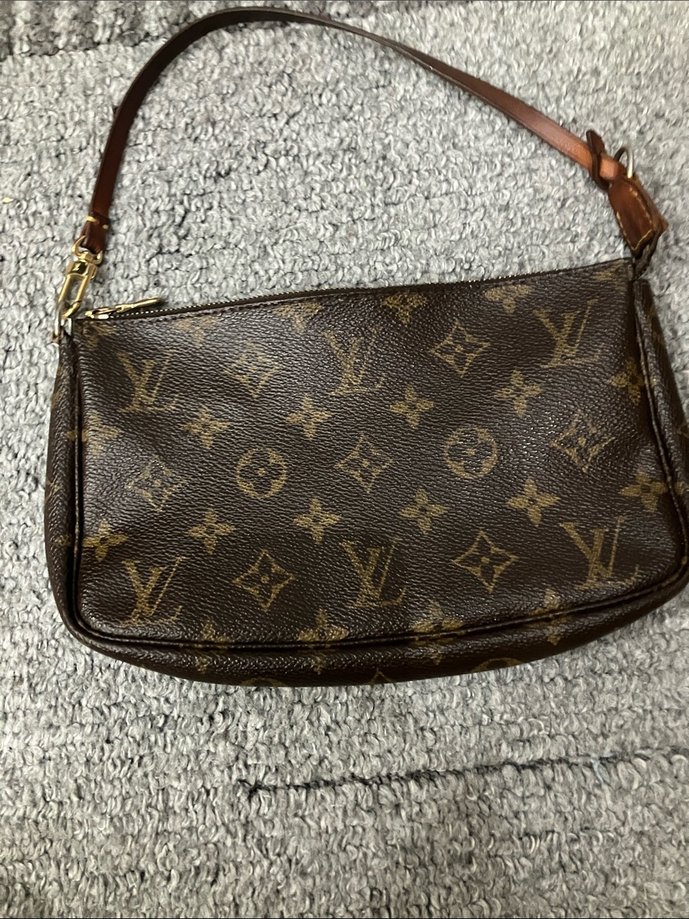 Louis Vuitton Monogram Mini Pochette in Brown and Tan